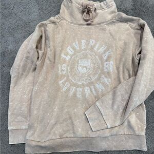 Love Pink Funnel Neck Sweatshirt